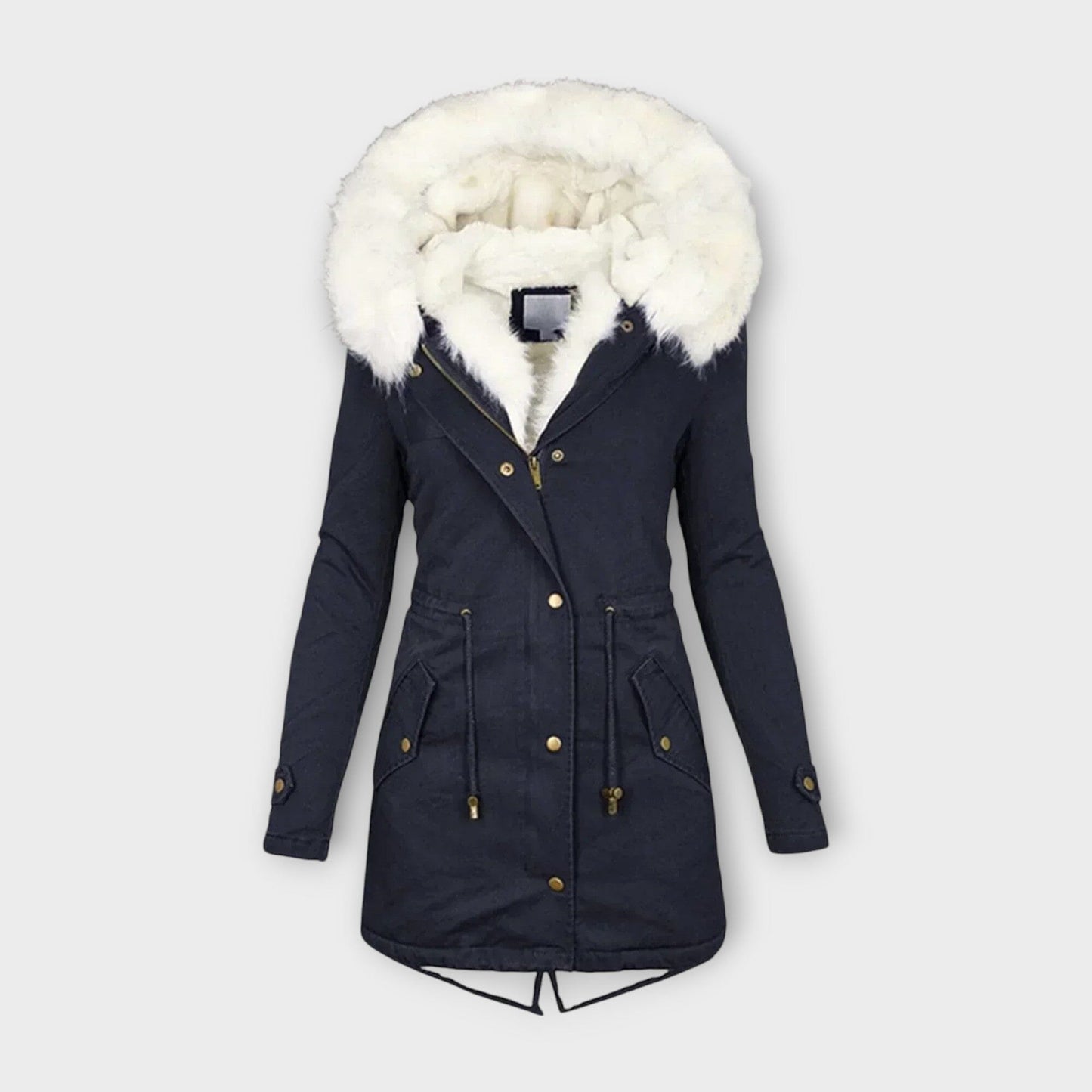 Ivara – Chaqueta de invierno impermeable y forrada con piel Ivara – Chaqueta de invierno impermeable y forrada con piel A minha loja Azul XS 