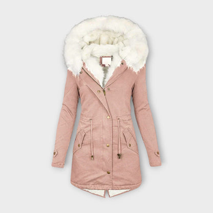 Ivara – Chaqueta de invierno impermeable y forrada con piel Ivara – Chaqueta de invierno impermeable y forrada con piel A minha loja Rosa XS 