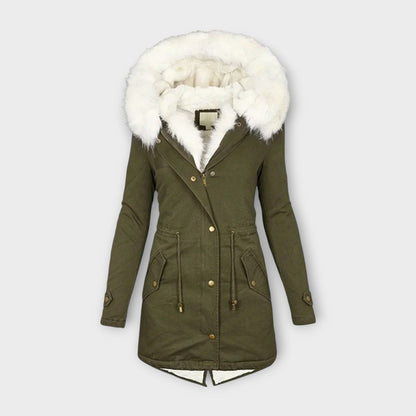 Ivara – Chaqueta de invierno impermeable y forrada con piel Ivara – Chaqueta de invierno impermeable y forrada con piel A minha loja Verde XS 