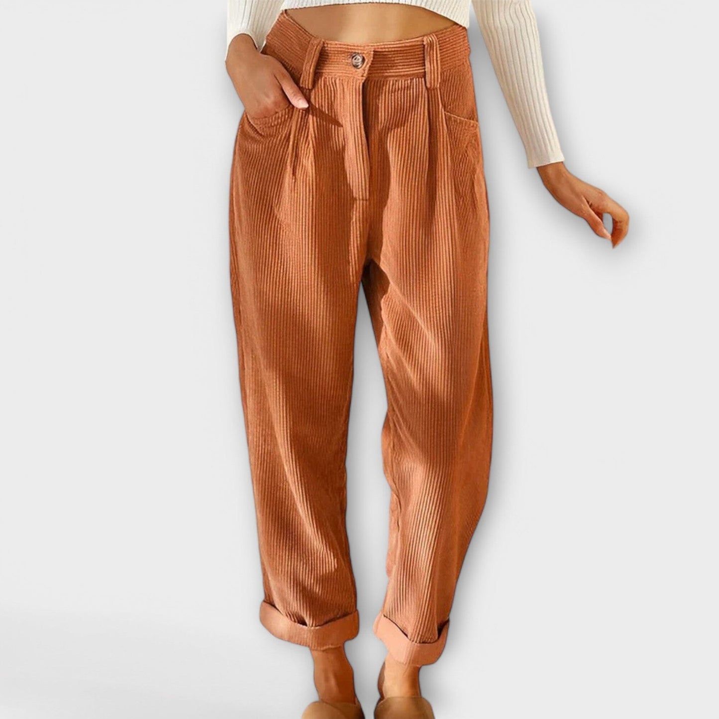 Jana – Pantalón de pana moderno Jana – Pantalón de pana moderno A minha loja Aprikose XS 