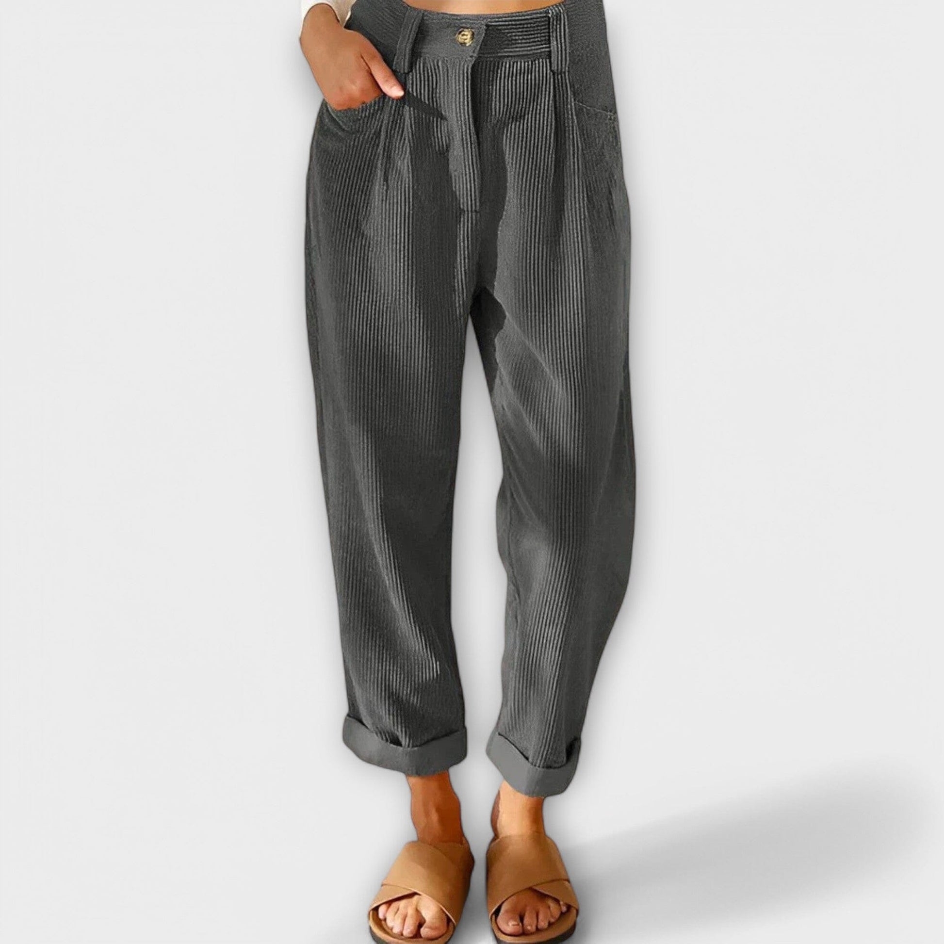 Jana – Pantalón de pana moderno Jana – Pantalón de pana moderno A minha loja Grau XS 