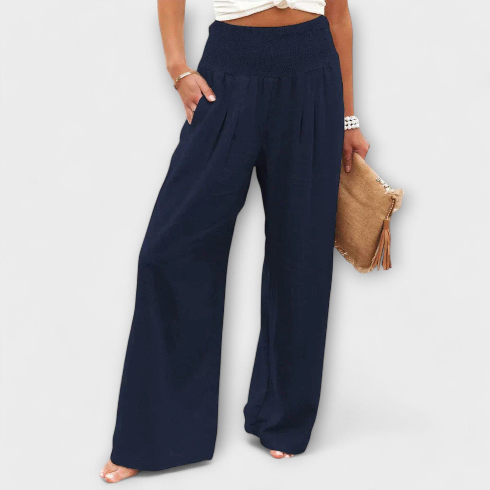 Julie – Pantalón ligero y elegante Julie – Pantalón ligero y elegante A minha loja Azul XS 