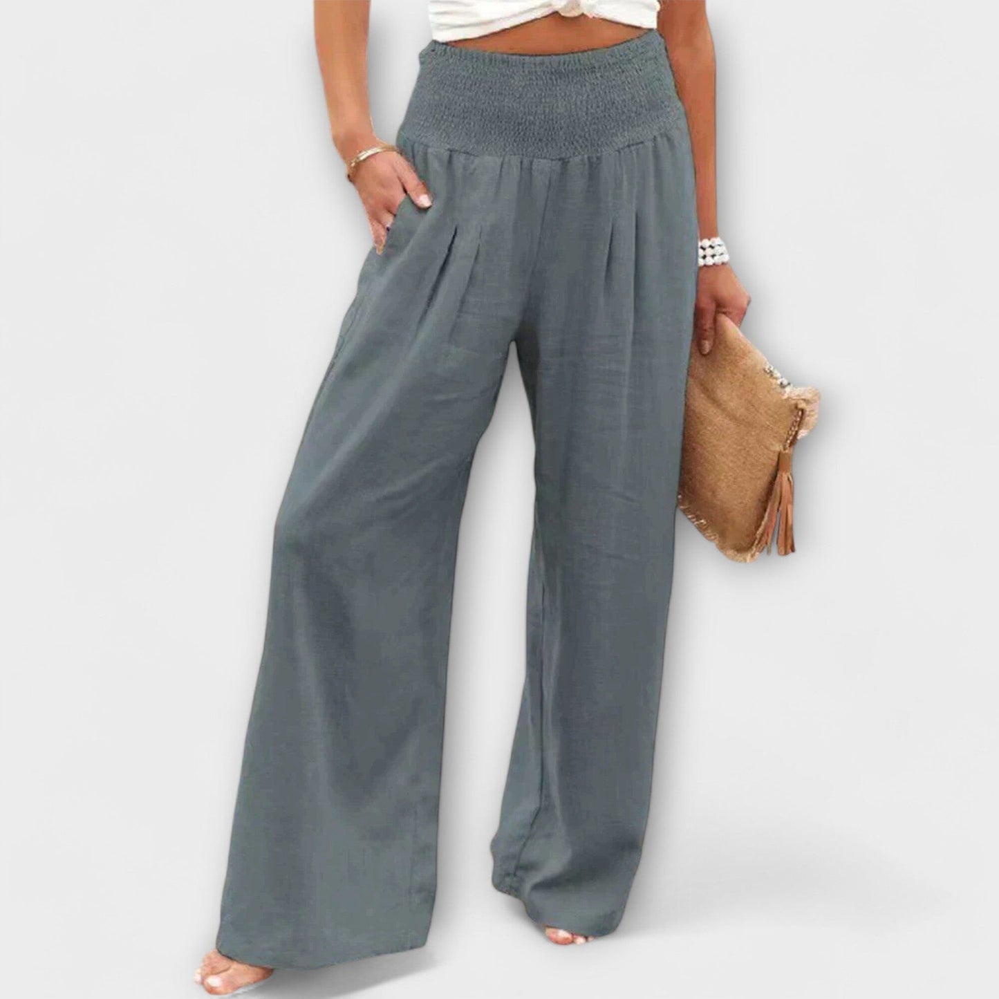 Julie – Pantalón ligero y elegante Julie – Pantalón ligero y elegante A minha loja Grau XS 