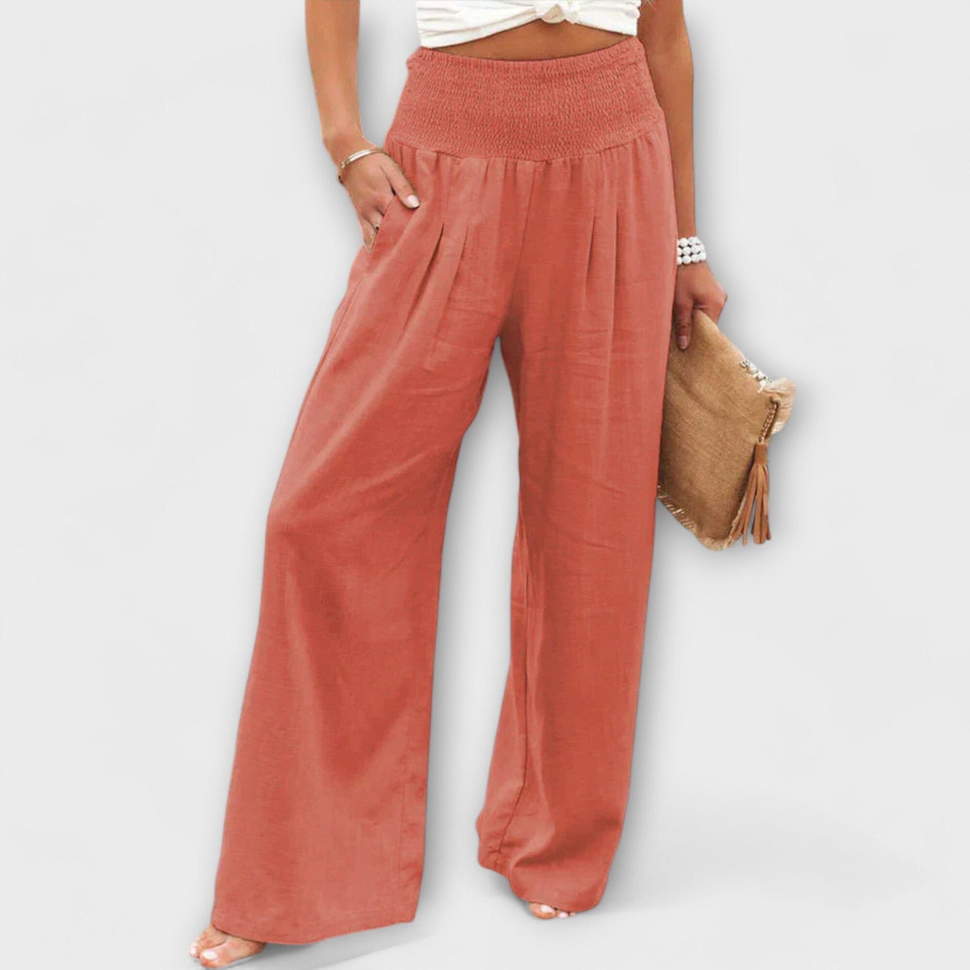 Julie – Pantalón ligero y elegante Julie – Pantalón ligero y elegante A minha loja Naranja XS 