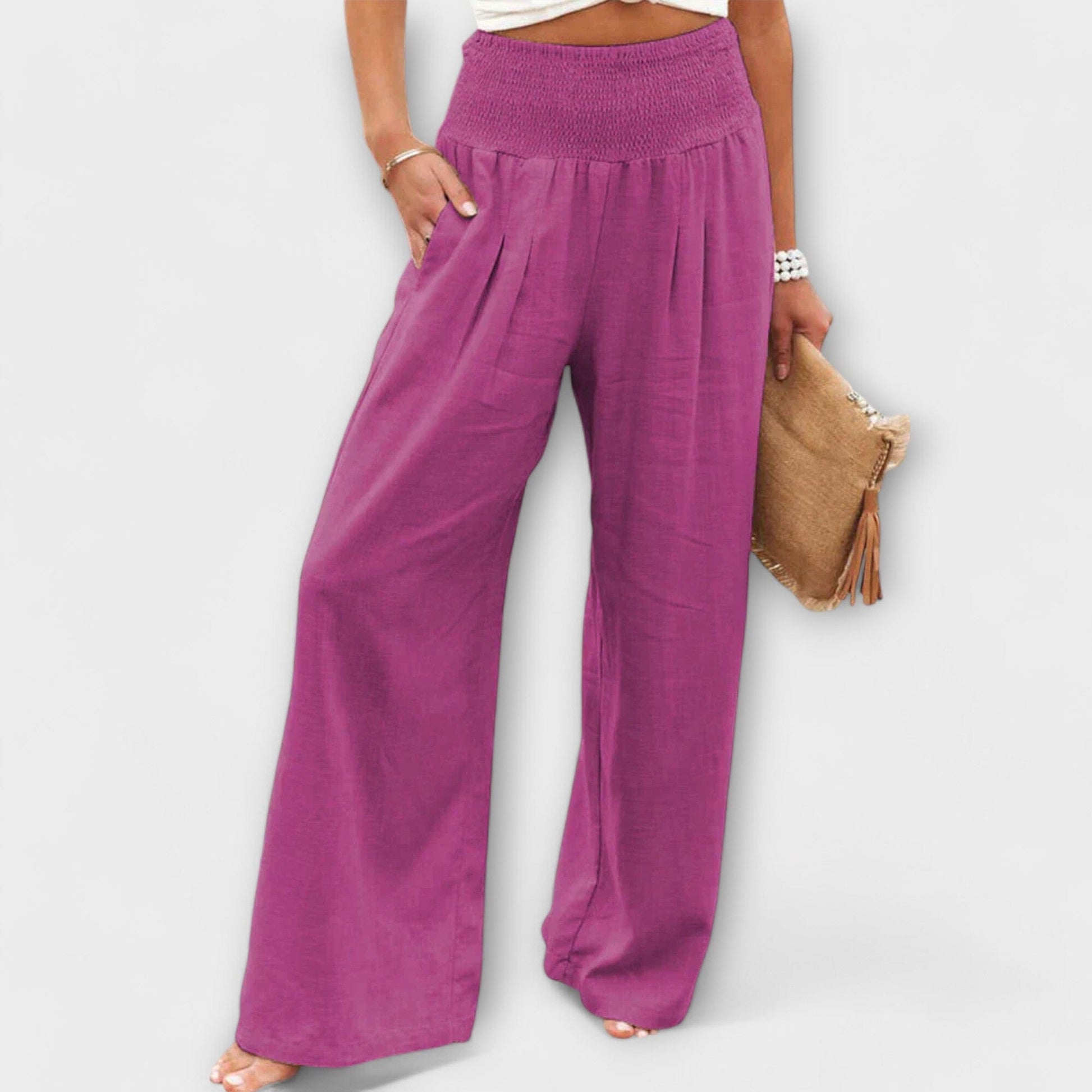 Julie – Pantalón ligero y elegante Julie – Pantalón ligero y elegante A minha loja Rosa XS 