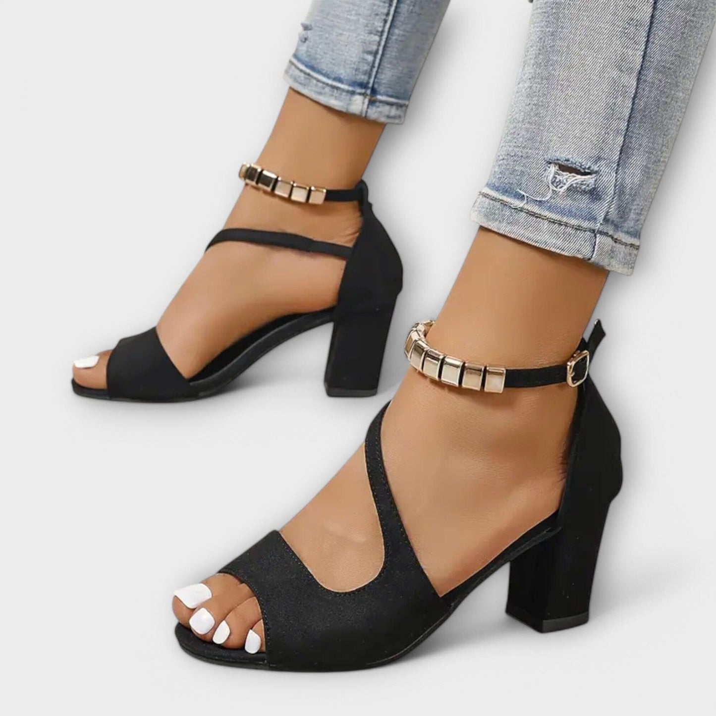 Juwel – Tacones ortopédicos de verano para mujer Juwel – Tacones ortopédicos de verano para mujer A minha loja Negro 37 