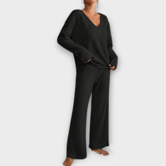 Kathy – Conjunto Cómodo de 2 Piezas Kathy – Conjunto Cómodo de 2 Piezas A minha loja Negro S 