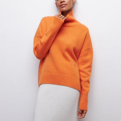 Katrielle – Suéter de Cuello Alto Acogedor Katrielle – Suéter de Cuello Alto Acogedor A minha loja Naranja S 