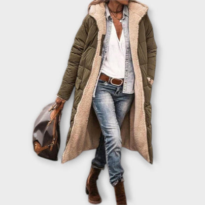 Kora - Abrigo Acogedor con Forro de Piel Kora - Abrigo Acogedor con Forro de Piel A minha loja Armeegrün XS 