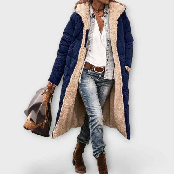 Kora - Abrigo Acogedor con Forro de Piel Kora - Abrigo Acogedor con Forro de Piel A minha loja Marineblau XS 