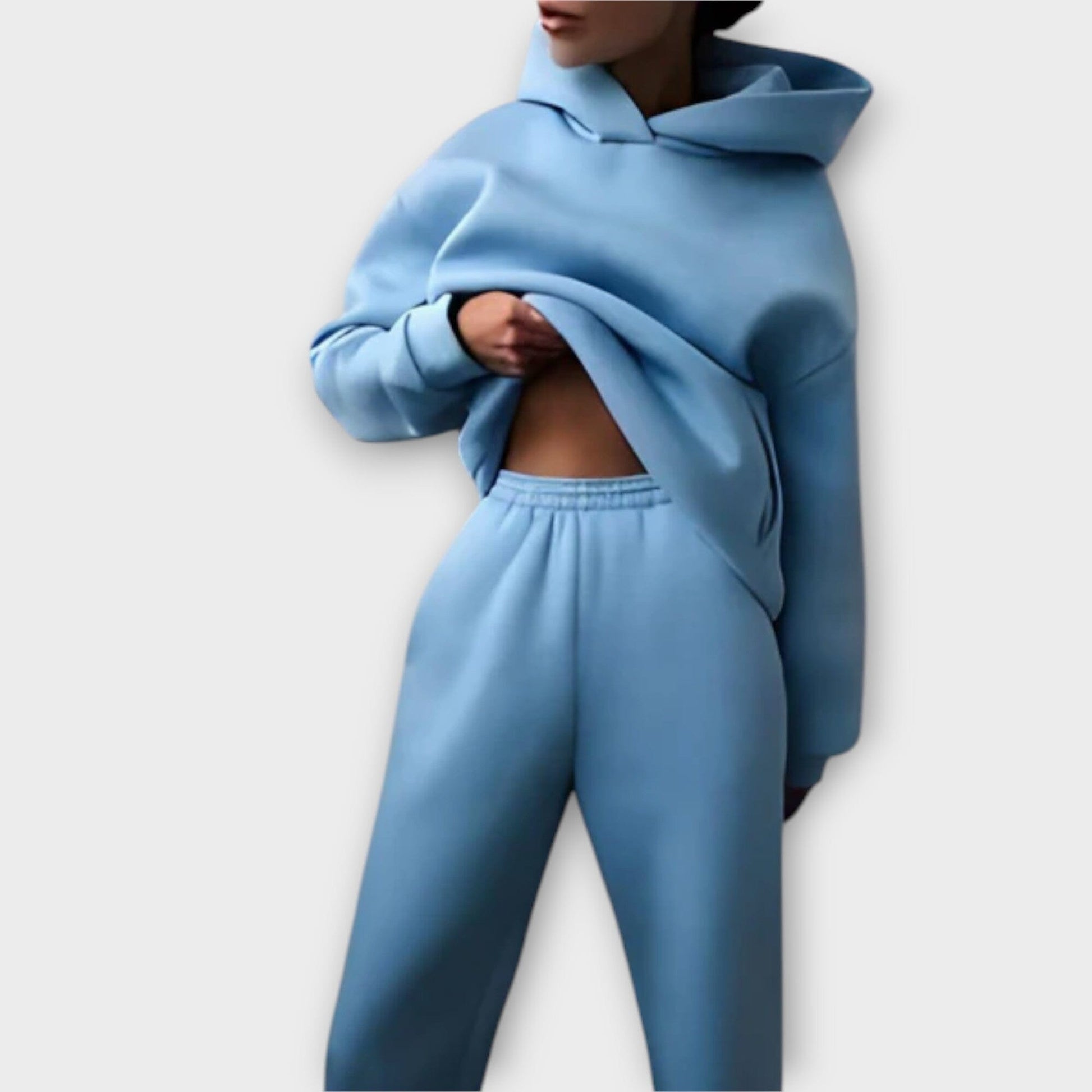 Kristine - Conjunto de Chándal Acogedor Kristine - Conjunto de Chándal Acogedor A minha loja Azul S 