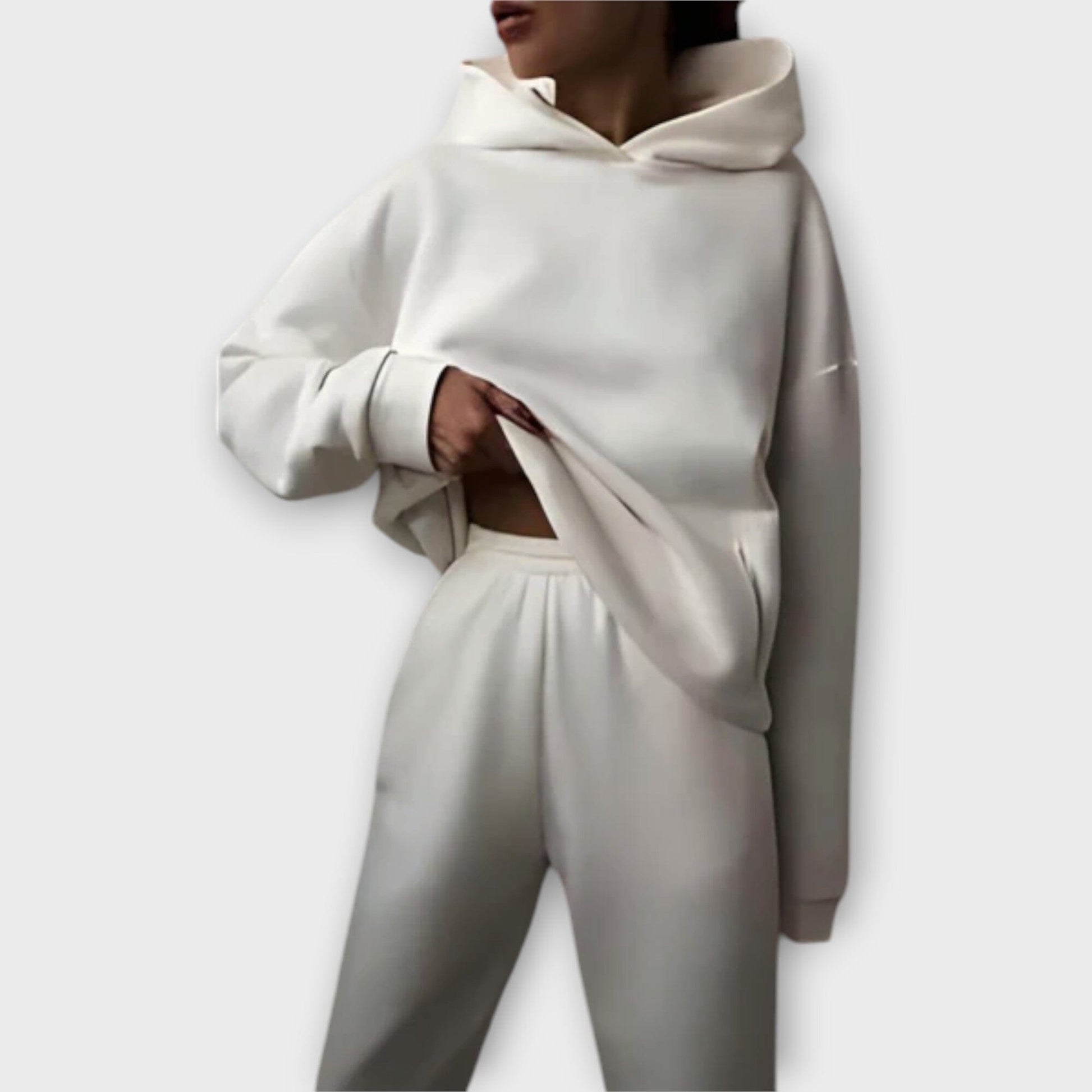 Kristine - Conjunto de Chándal Acogedor Kristine - Conjunto de Chándal Acogedor A minha loja Blanco S 