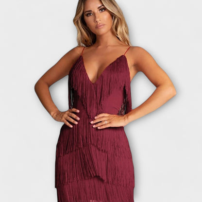 Layla – Vestido mini de fiesta, club y gala Layla – Vestido mini de fiesta, club y gala A minha loja Bordeaux S 