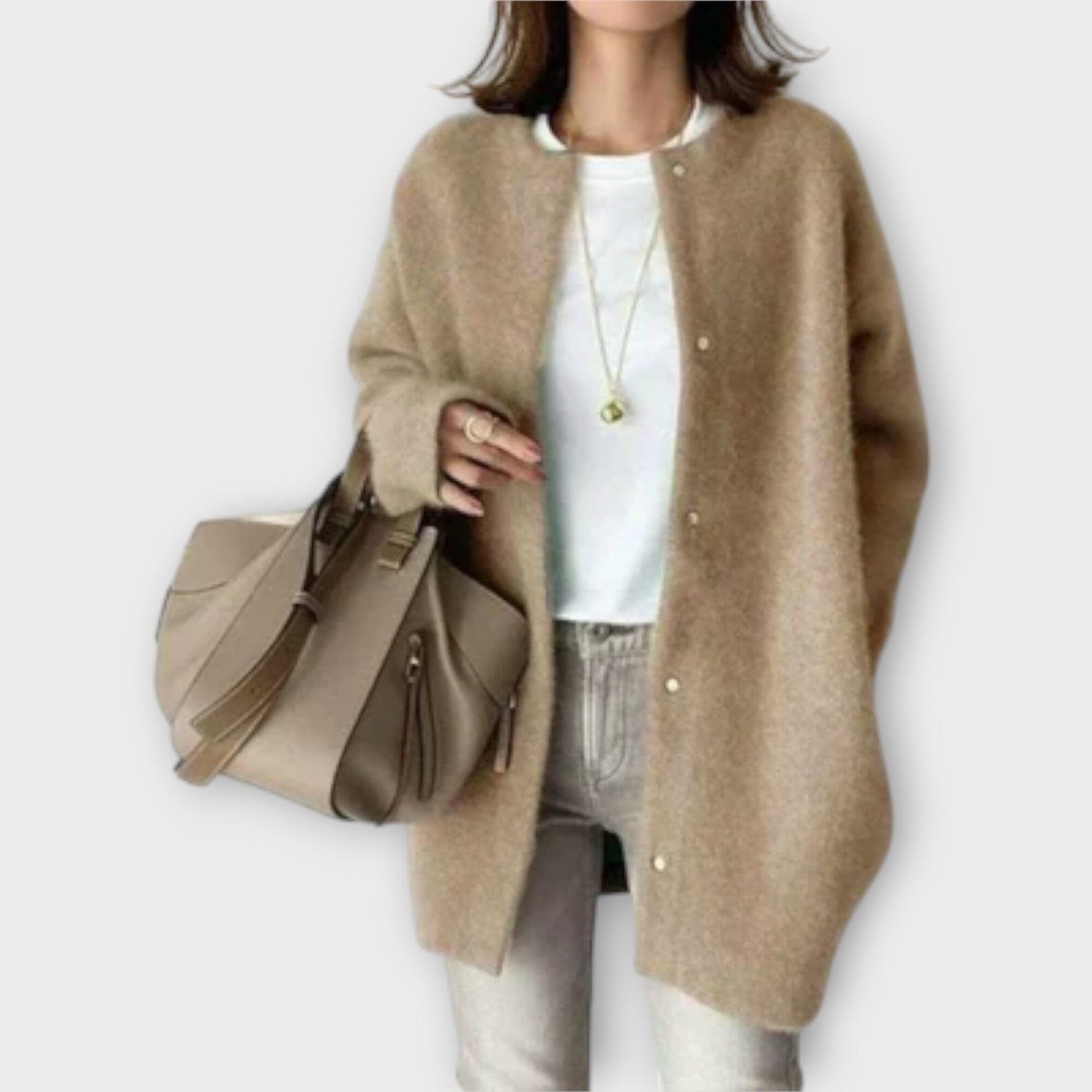 Lilly – Cárdigan Elegante Lilly – Cárdigan Elegante A minha loja Beige S 