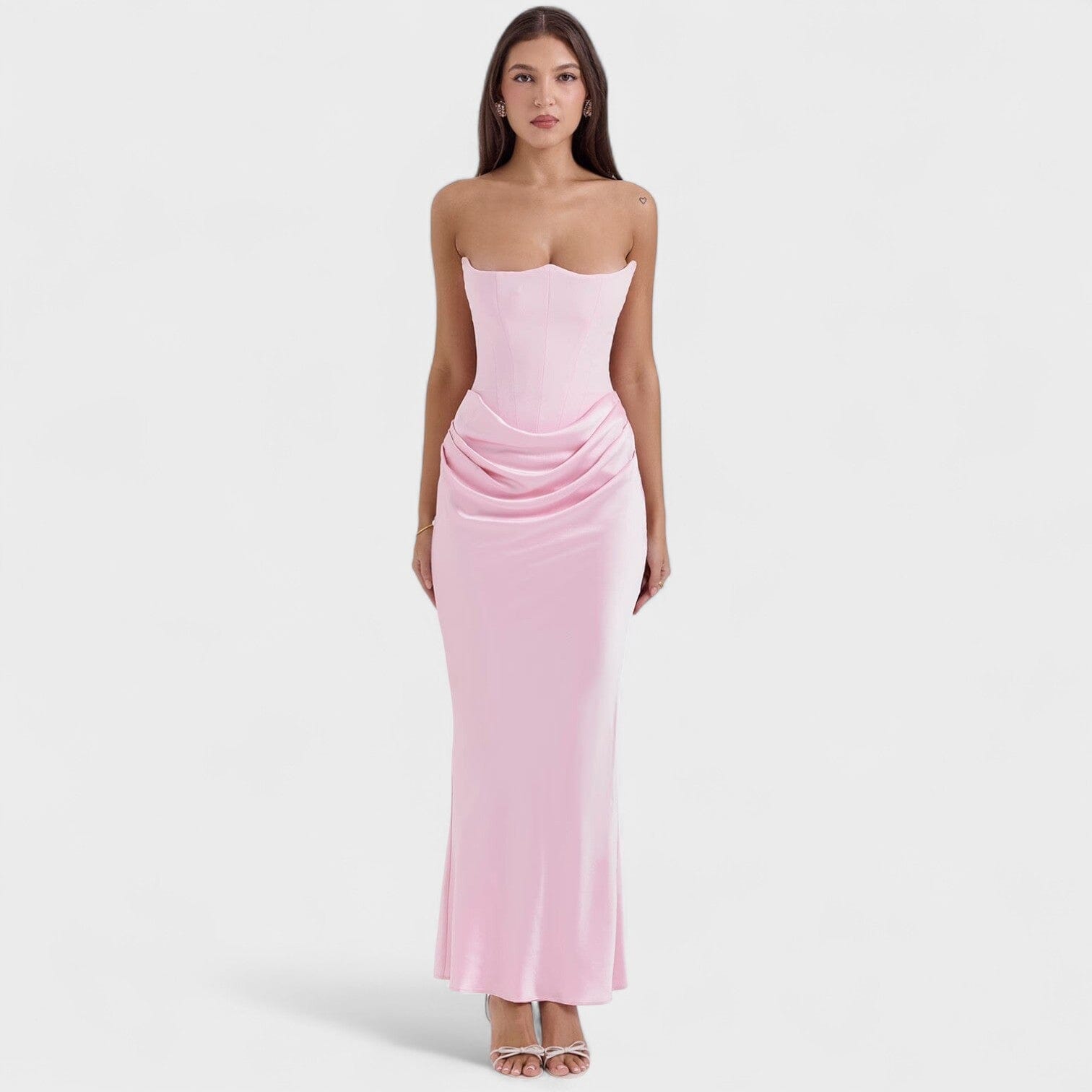 Lina - Vestido Maxi Elegante Lina - Vestido Maxi Elegante Rita Rosa S 