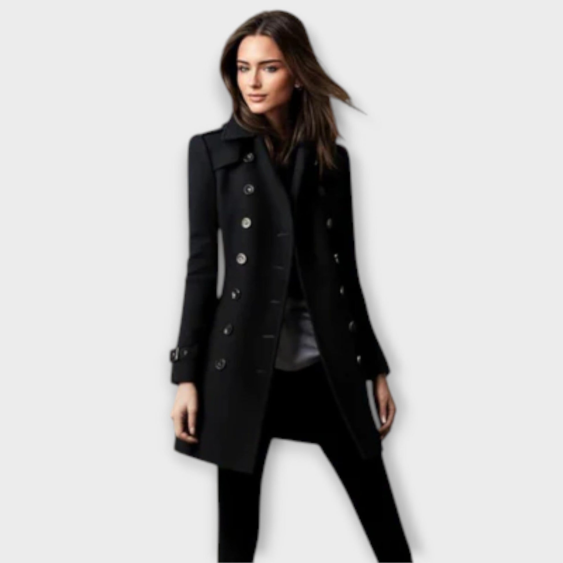 Linda - Trenchcoat Doble Abotonado Linda - Trenchcoat Doble Abotonado A minha loja Negro XS 