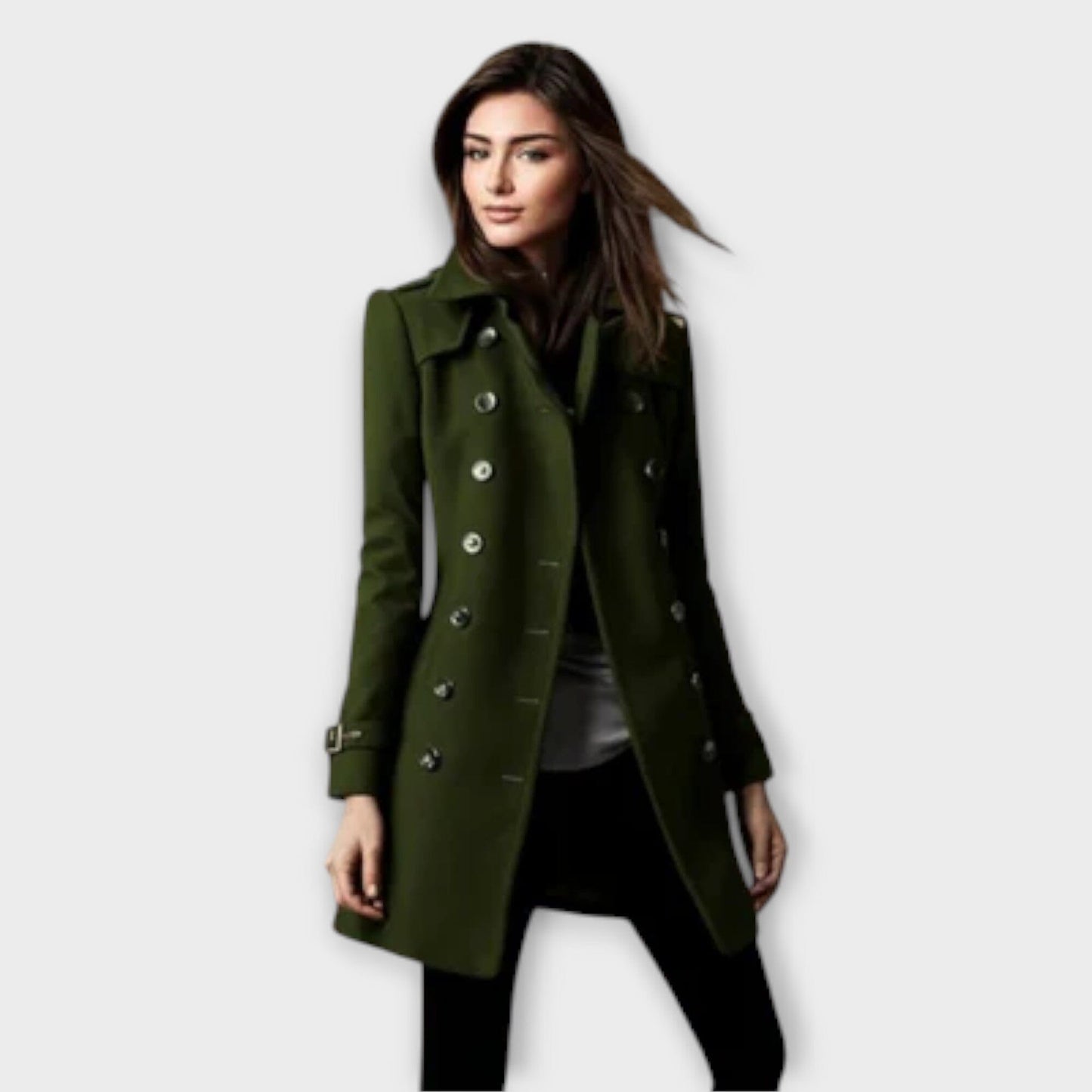 Linda - Trenchcoat Doble Abotonado Linda - Trenchcoat Doble Abotonado A minha loja Verde XS 
