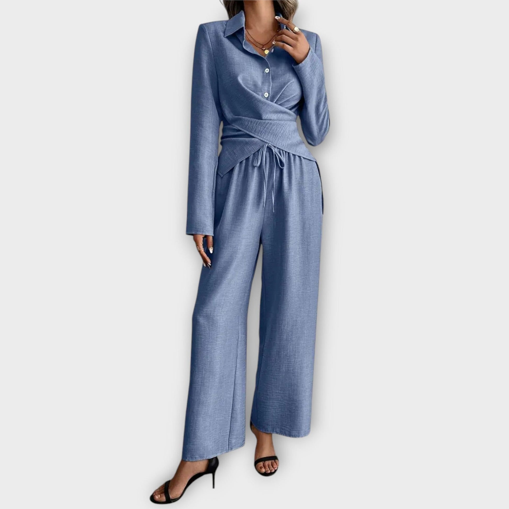 Livia – Elegante Conjunto de 2 Piezas Livia – Elegante Conjunto de 2 Piezas A minha loja Azul S 