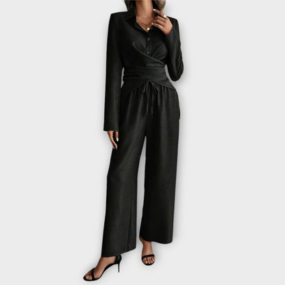 Livia – Elegante Conjunto de 2 Piezas Livia – Elegante Conjunto de 2 Piezas A minha loja Negro S 
