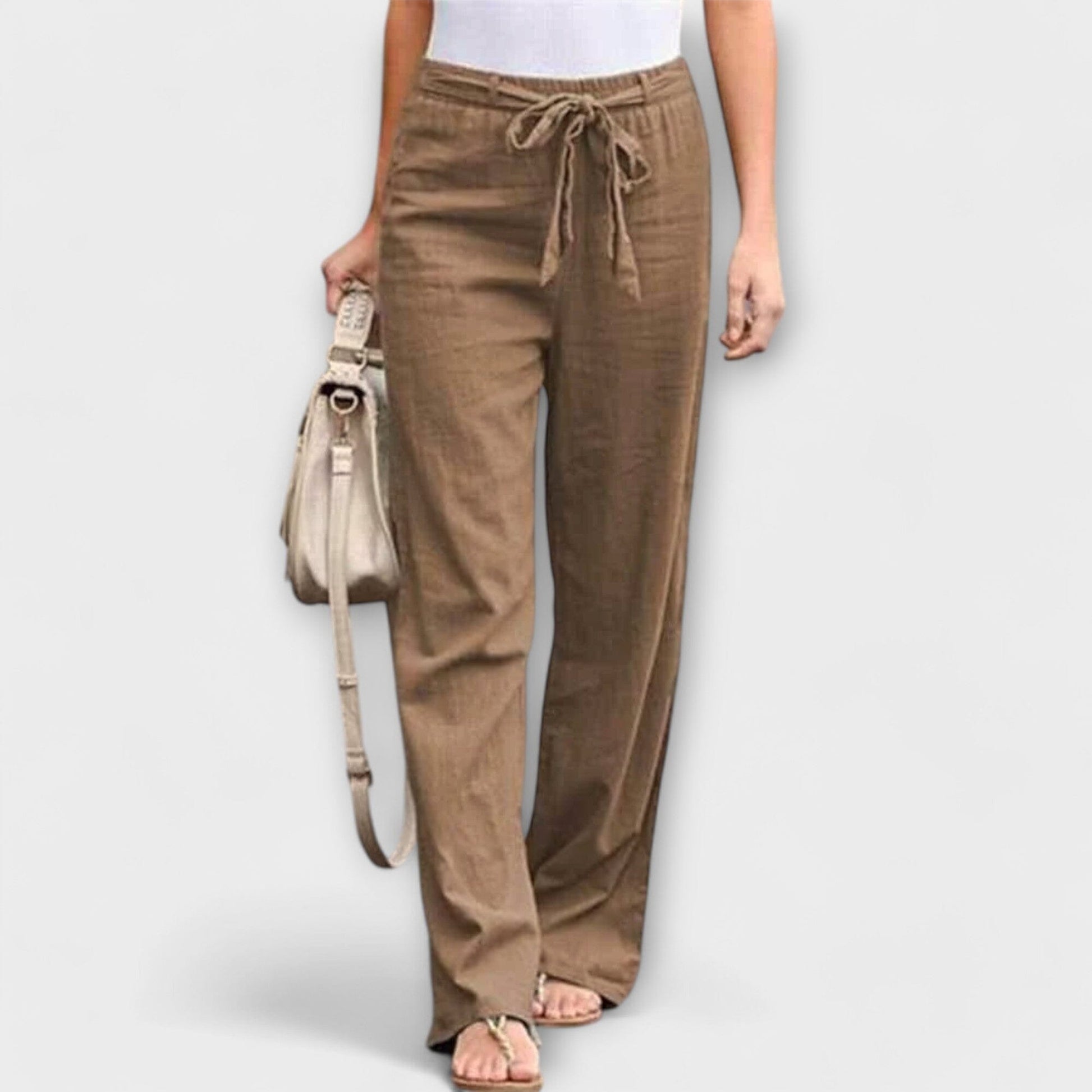 Loreen – Pantalón ligero de lino Loreen – Pantalón ligero de lino A minha loja Braun XS 