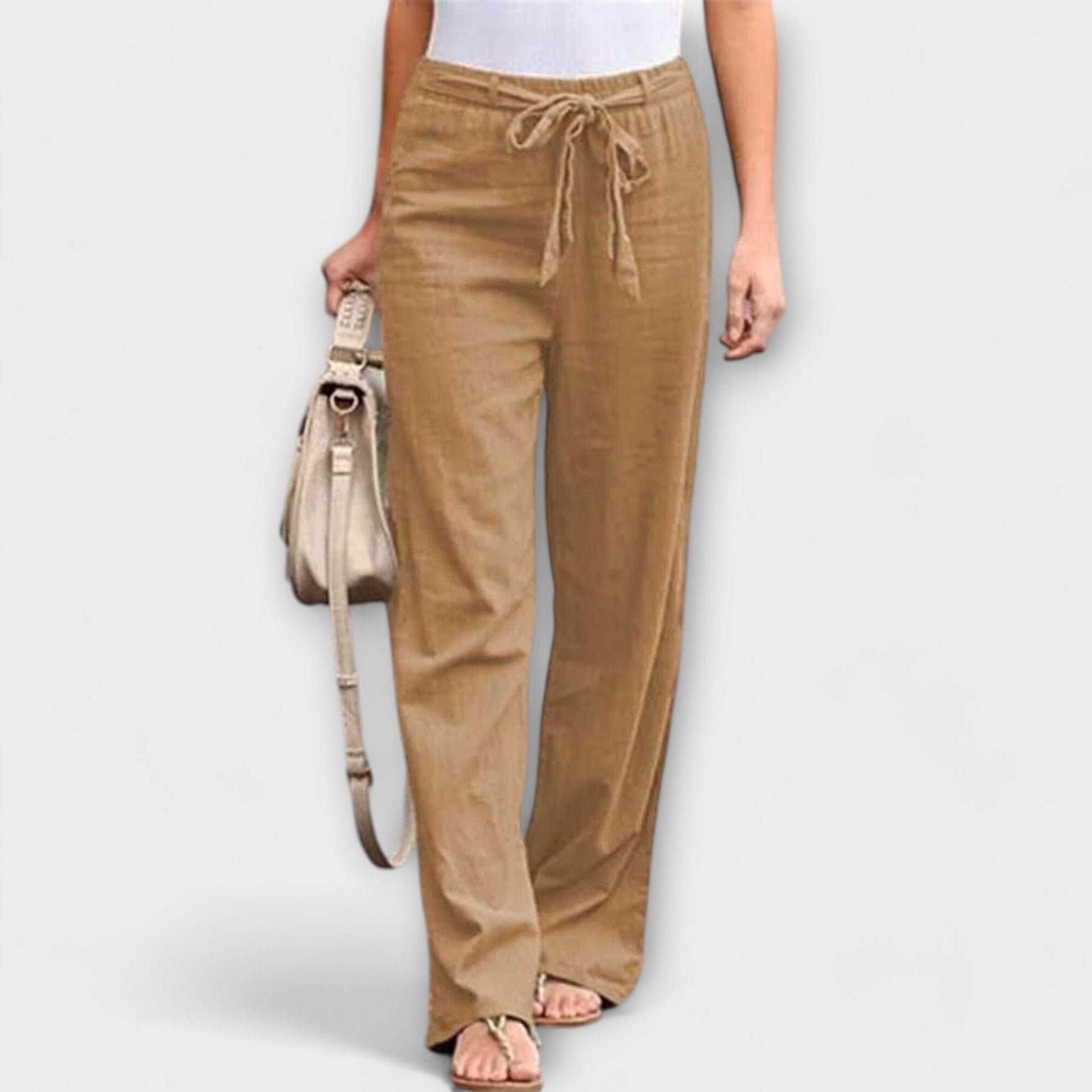 Loreen – Pantalón ligero de lino Loreen – Pantalón ligero de lino A minha loja Hellbraun XS 