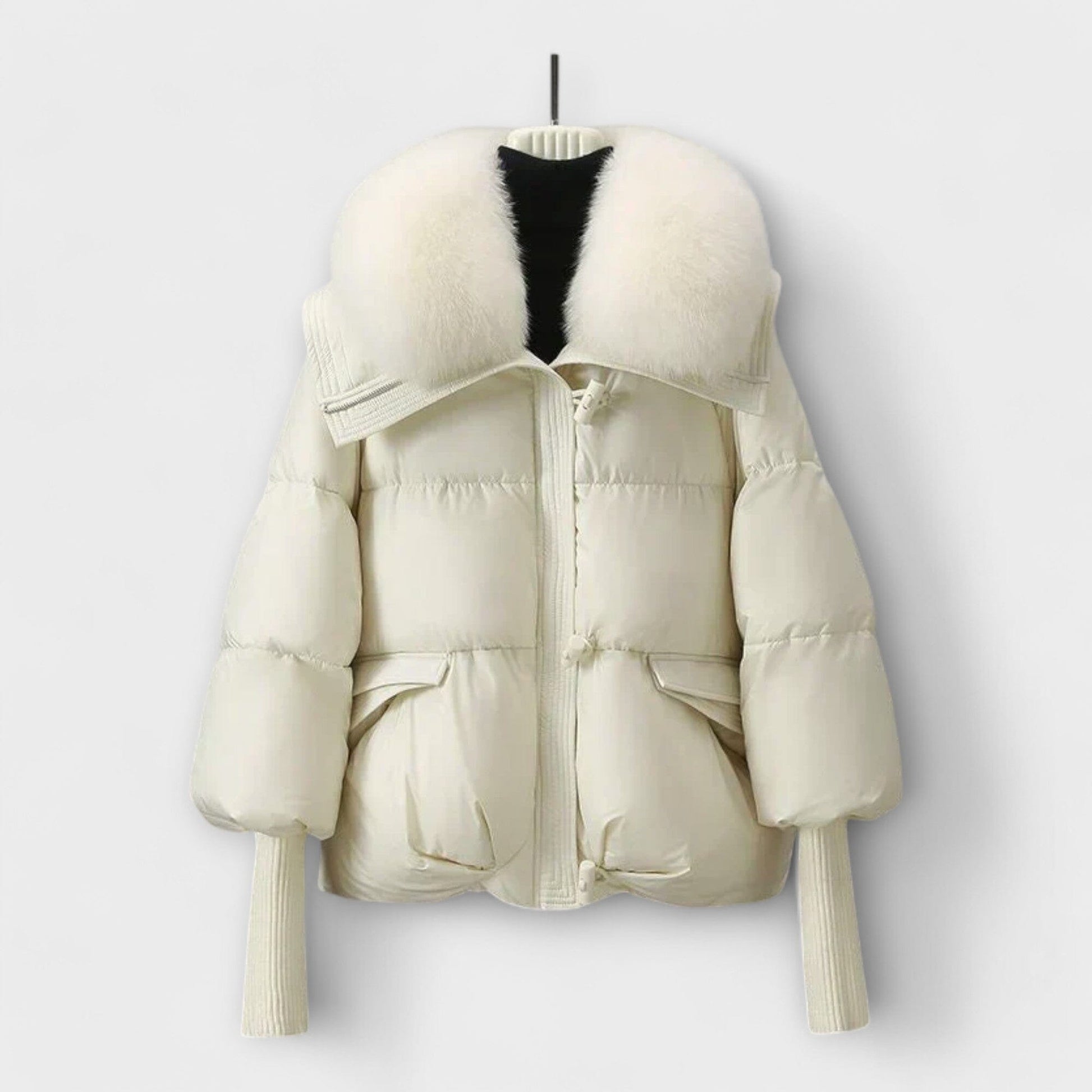Lucyna – Elegante chaqueta con piel Lucyna – Elegante chaqueta con piel A minha loja Blanco S 