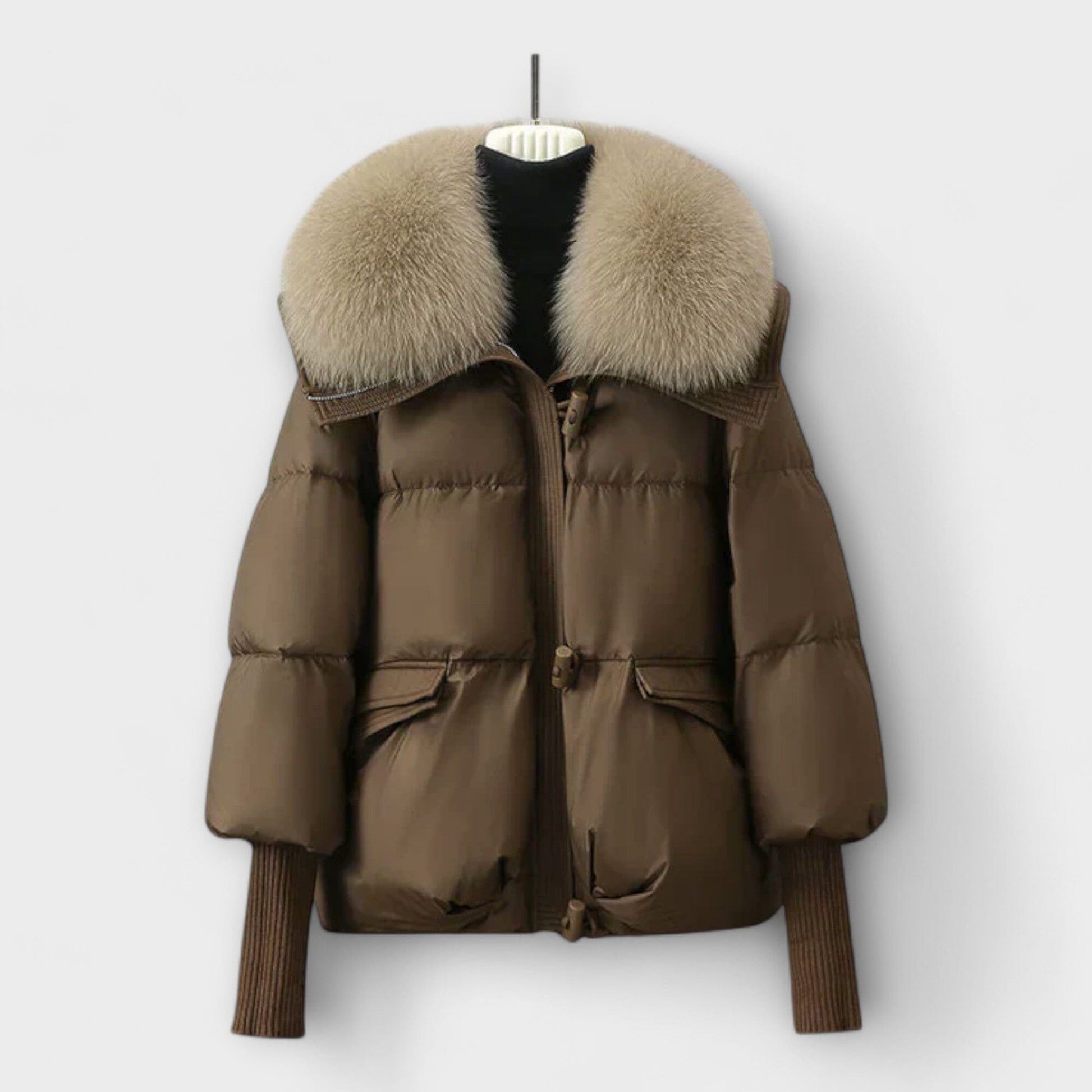 Lucyna – Elegante chaqueta con piel Lucyna – Elegante chaqueta con piel A minha loja Braun S 