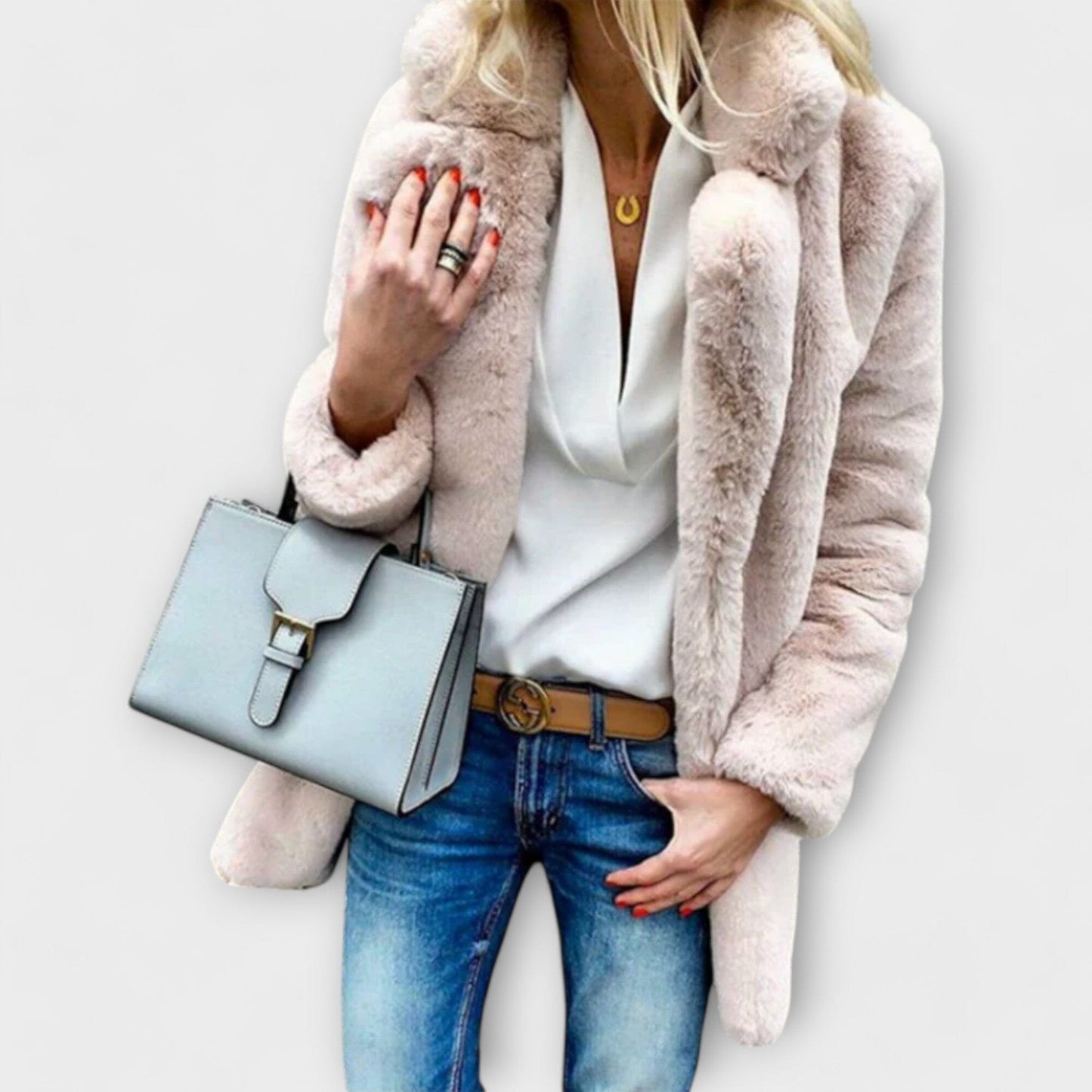 Luna – Abrigo cálido y suave de invierno Luna – Abrigo cálido y suave de invierno A minha loja Pink S 