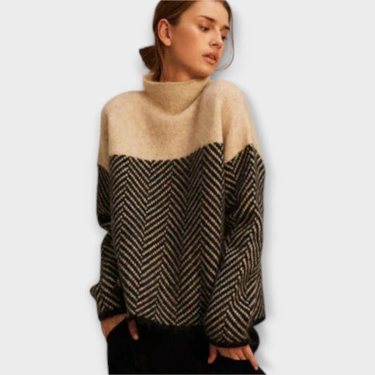 Maeve - Suéter de Cuello Alto Suave Maeve - Suéter de Cuello Alto Suave A minha loja Beige XS 