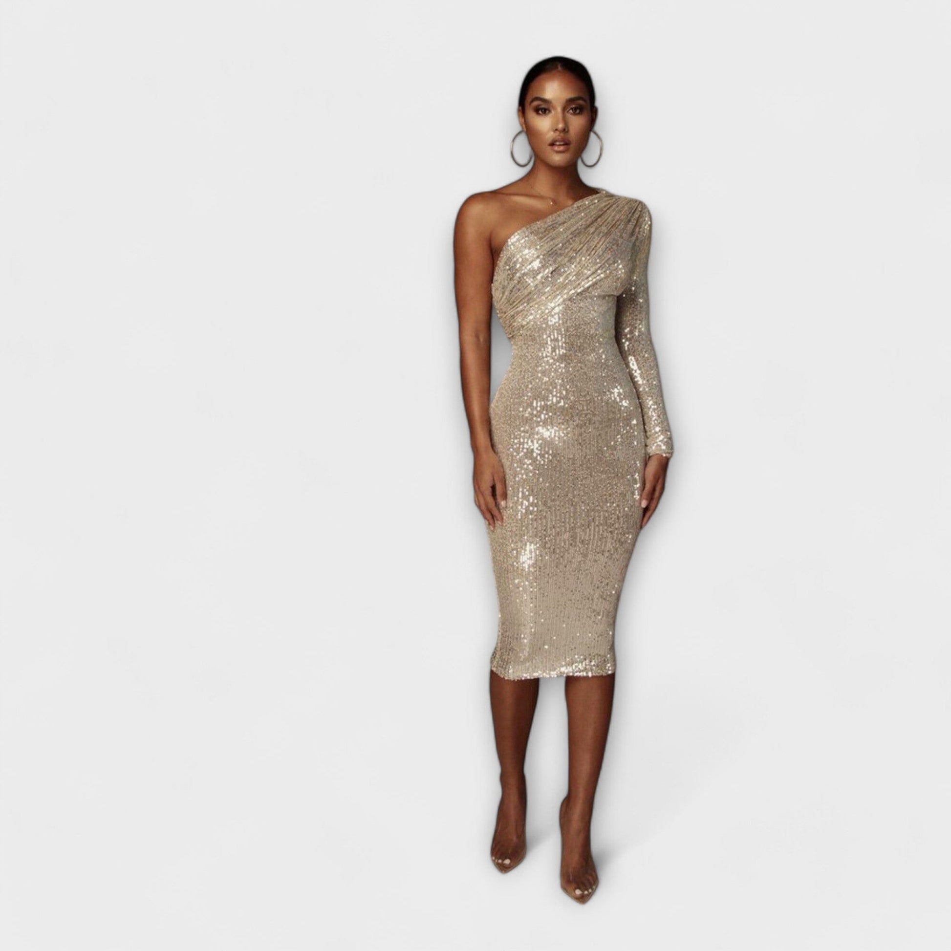 Margely – Vestido de noche con escote cruzado Margely – Vestido de noche con escote cruzado A minha loja 