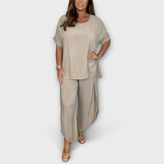 Maria - Conjunto de Dos Piezas Maria - Conjunto de Dos Piezas A minha loja Beige S 