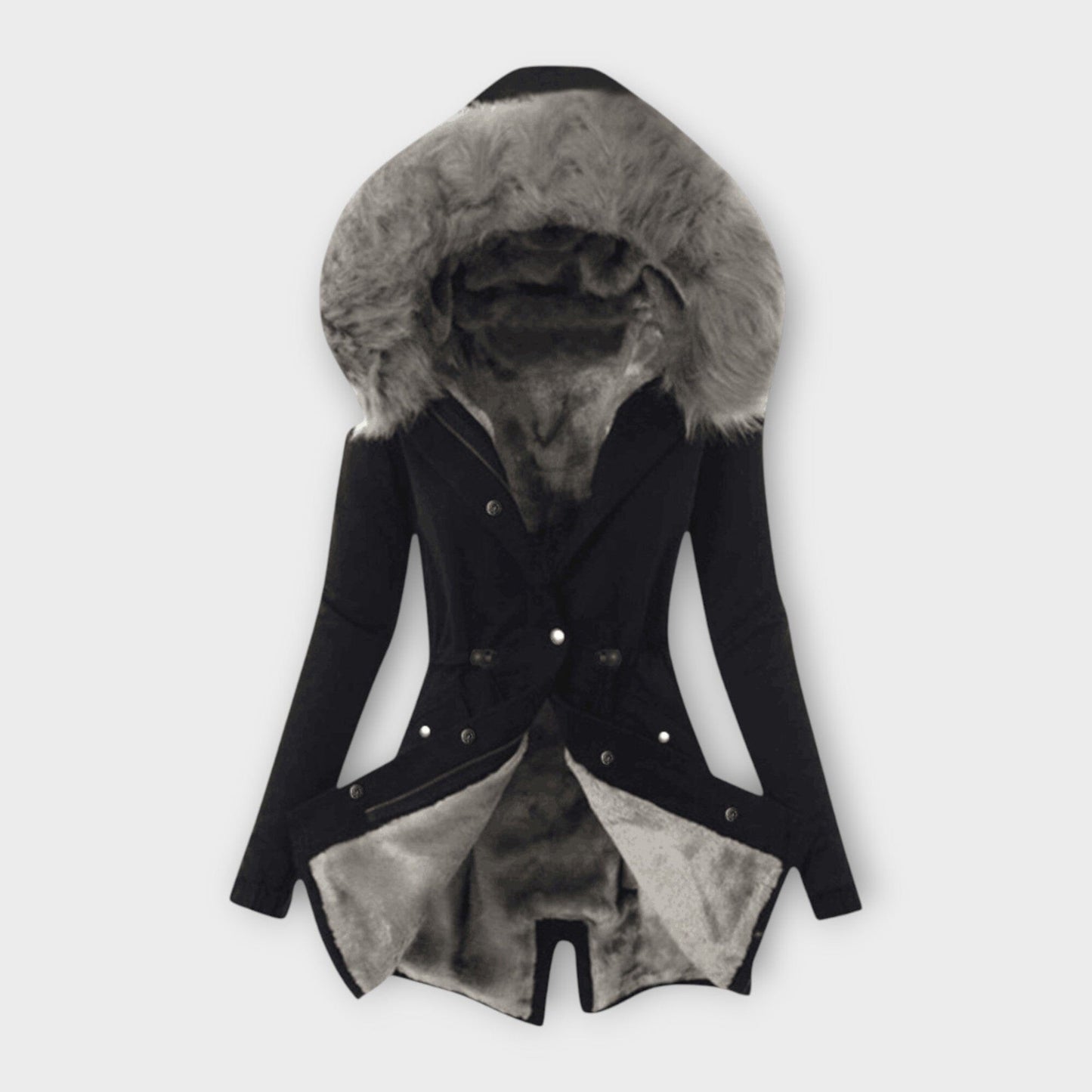 Maura – Chaqueta de invierno cálida y resistente Maura – Chaqueta de invierno cálida y resistente A minha loja Schwarz - Grau XS 