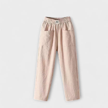 Maya – Pantalón de lino Maya – Pantalón de lino A minha loja Beige S 