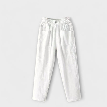 Maya – Pantalón de lino Maya – Pantalón de lino A minha loja Blanco S 