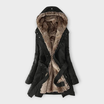 Mikash – Abrigo forrado con suave peluche Mikash – Abrigo forrado con suave peluche A minha loja Negro S 