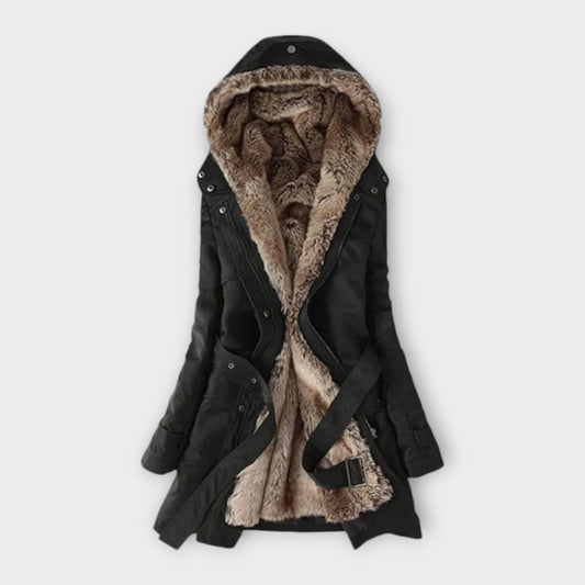 Mikash – Abrigo forrado con suave peluche Mikash – Abrigo forrado con suave peluche A minha loja Negro S 