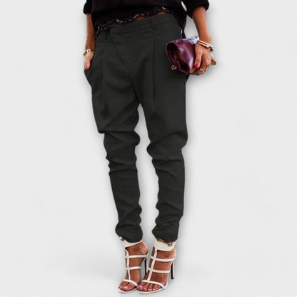 Mira – Pantalón de cintura alta elegante Mira – Pantalón de cintura alta elegante A minha loja Negro XS 