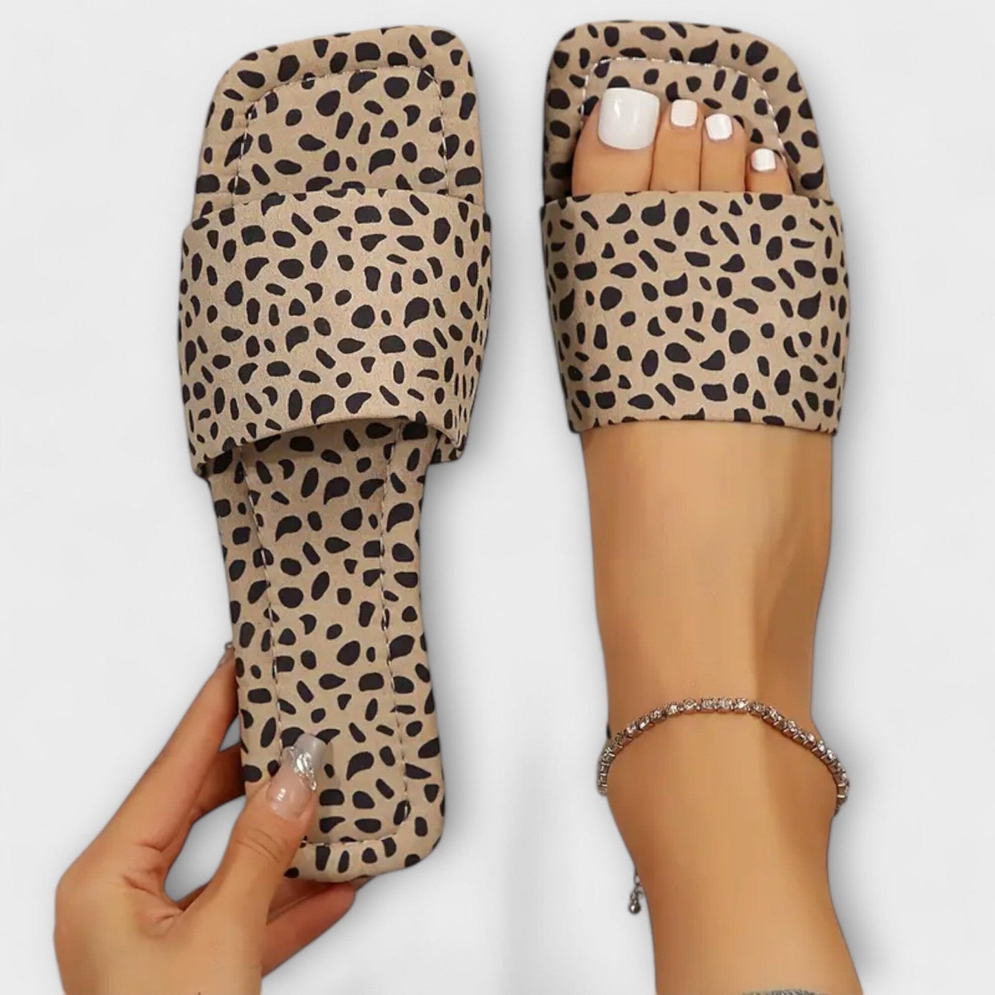 Mocasines planos con estampado de leopardo Mocasines planos con estampado de leopardo A minha loja Beige 37 