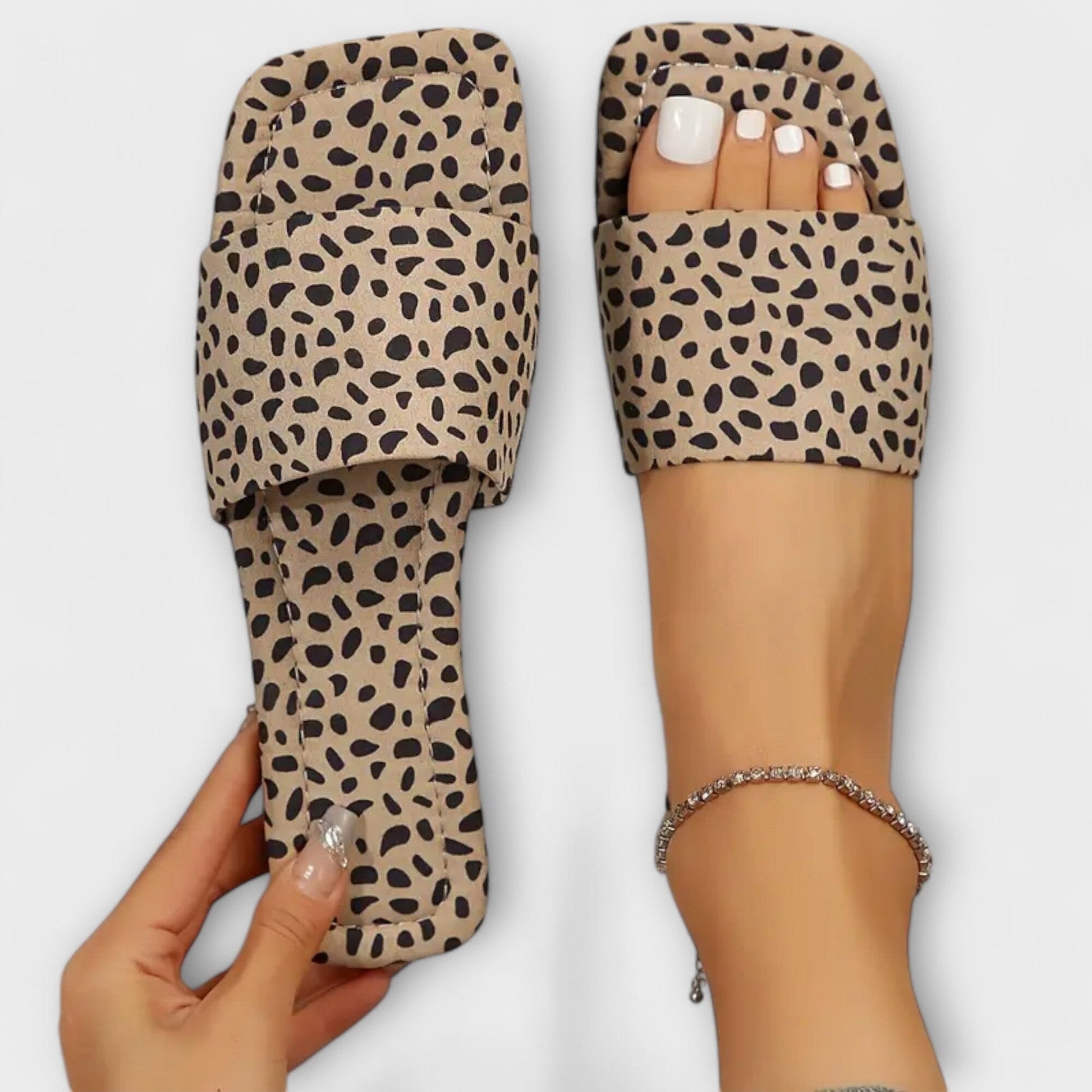 Mocasines planos con estampado de leopardo Mocasines planos con estampado de leopardo A minha loja Beige 37 