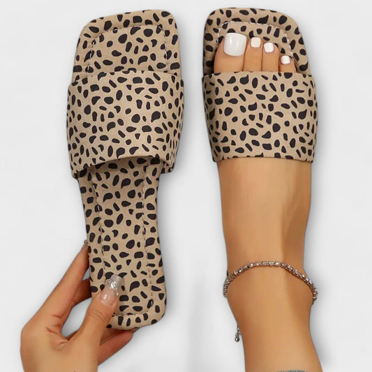Mocasines planos con estampado de leopardo Mocasines planos con estampado de leopardo A minha loja Beige 37 