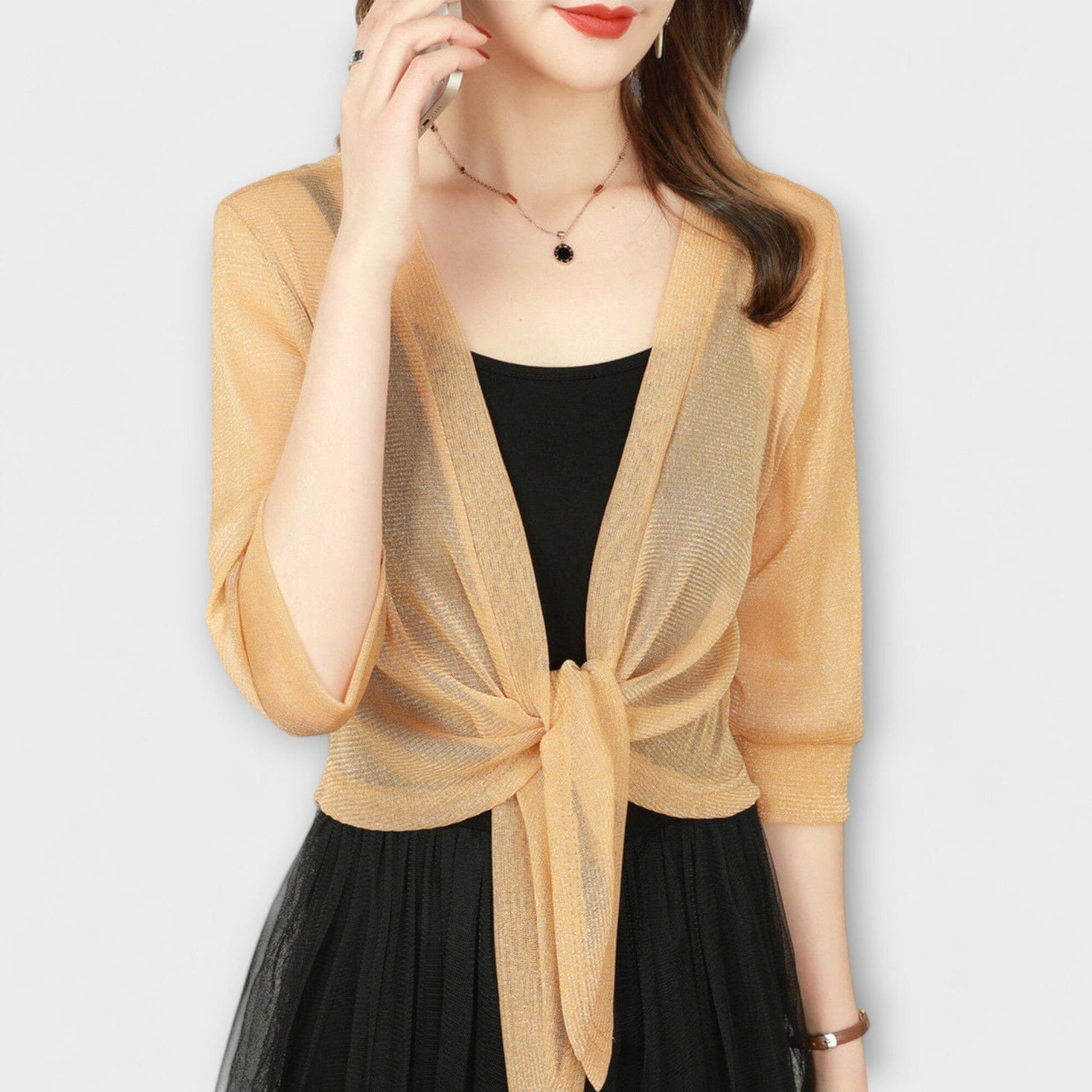 Olivia - Blusa con Frente Abierto Olivia - Blusa con Frente Abierto A minha loja Beige XS 