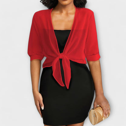Olivia - Blusa con Frente Abierto Olivia - Blusa con Frente Abierto A minha loja Rojo XS 