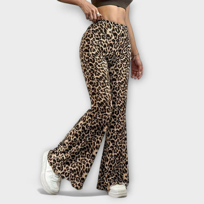 Pantalón Bootcut de Leopardo Pantalón Bootcut de Leopardo A minha loja 
