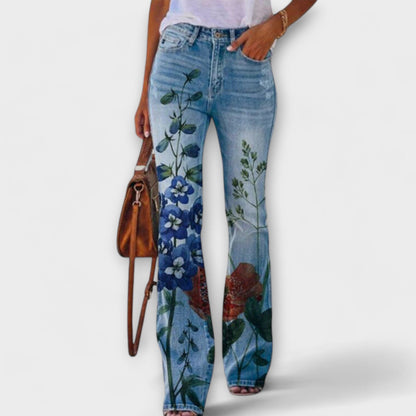 Pantalón con flores Pantalón con flores A minha loja Blaue Blume XS 