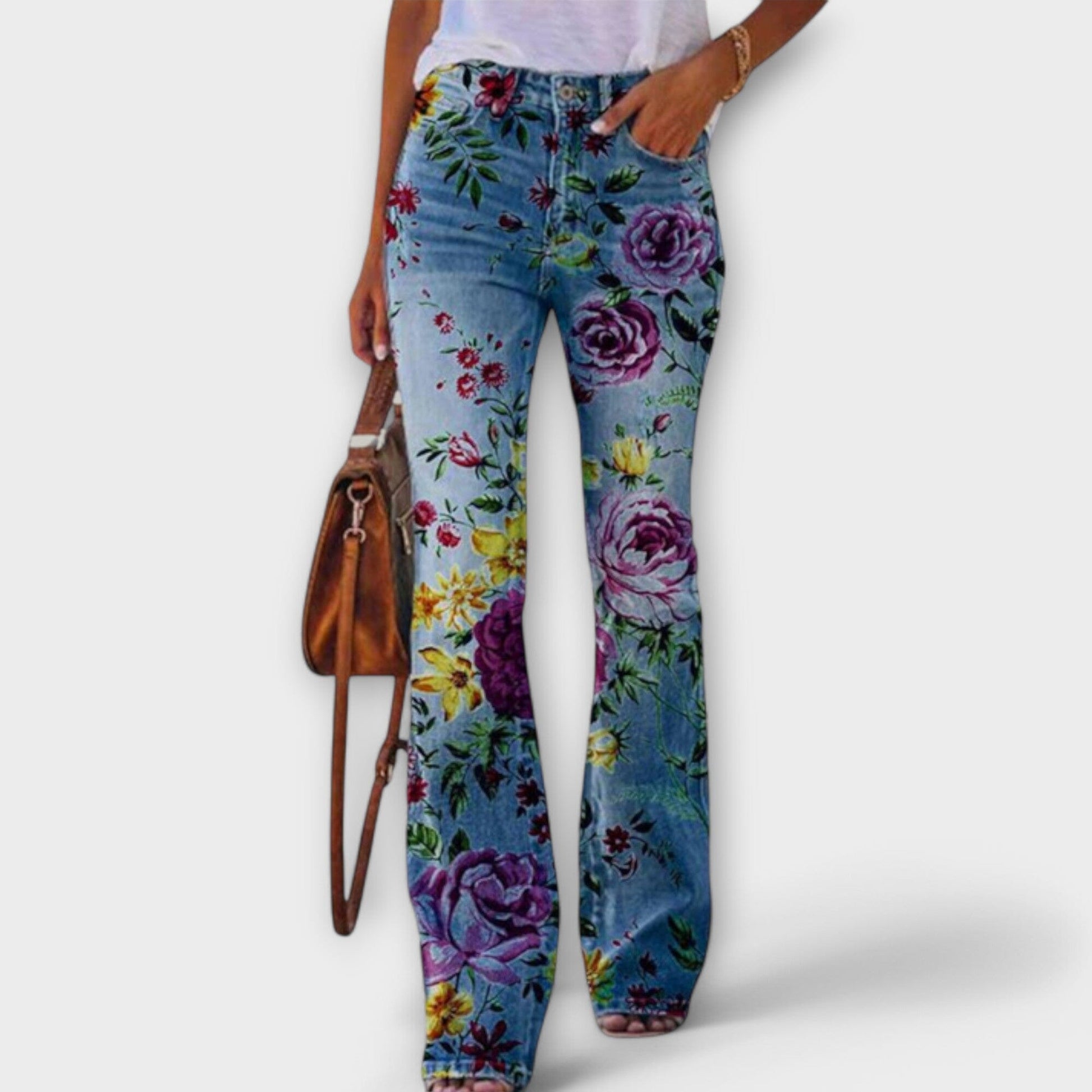 Pantalón con flores Pantalón con flores A minha loja Gelbe Blume XS 