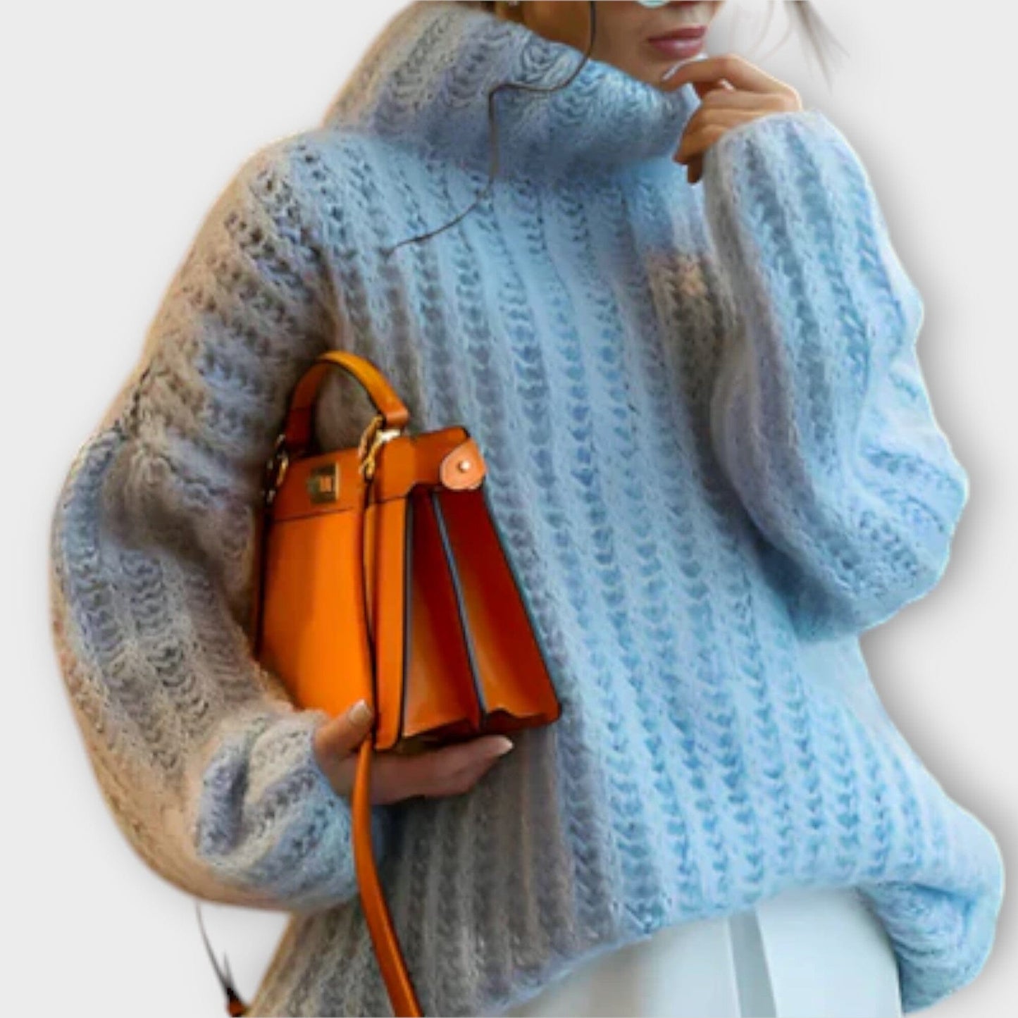 Paulina - Suéter con Capucha de Manga Larga para Mujer Paulina - Suéter con Capucha de Manga Larga para Mujer A minha loja Hellblau S 