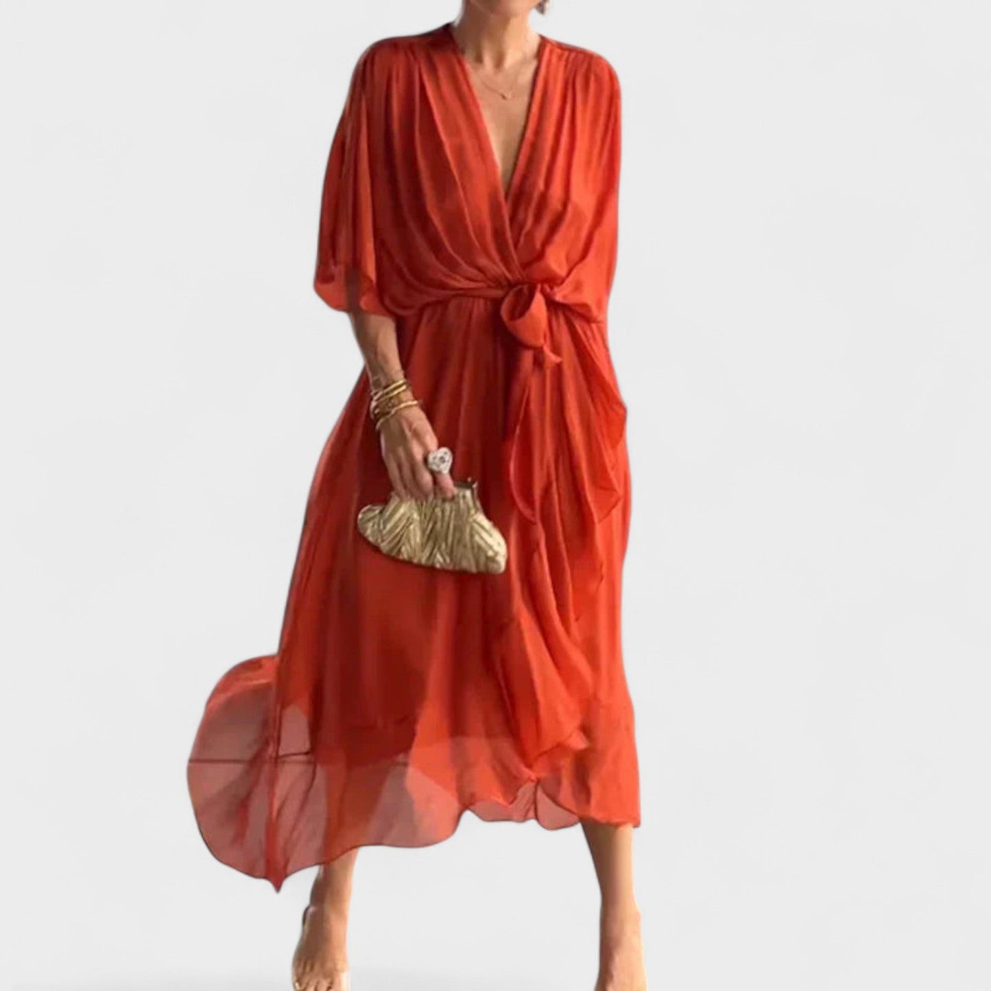 Juni | Vestido con escote en V