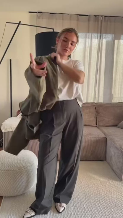 Chaqueta Bomber Vintage Efecto Ante - ZARA