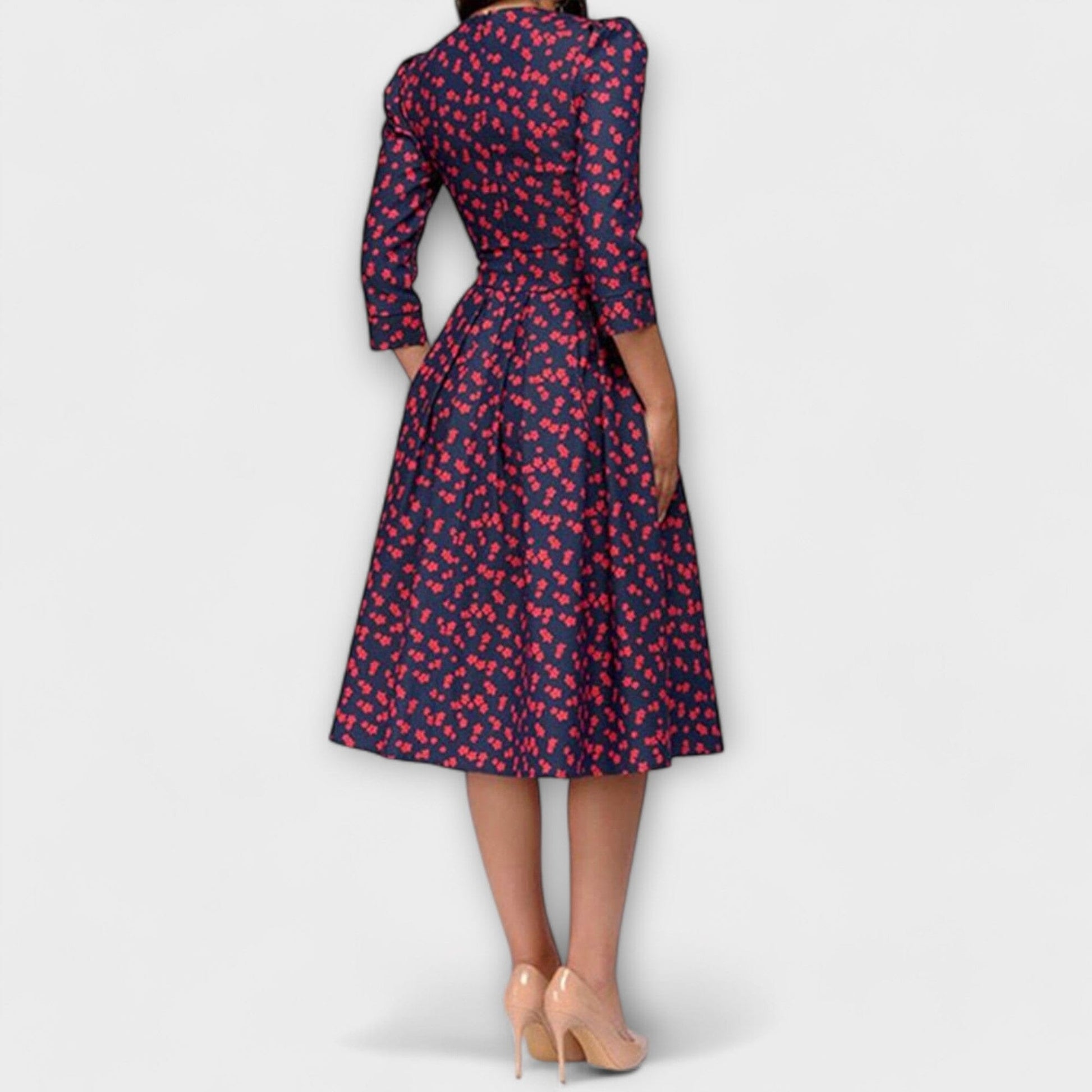 Retrozo – Elegante vestido de longitud a la rodilla Retrozo – Elegante vestido de longitud a la rodilla A minha loja 