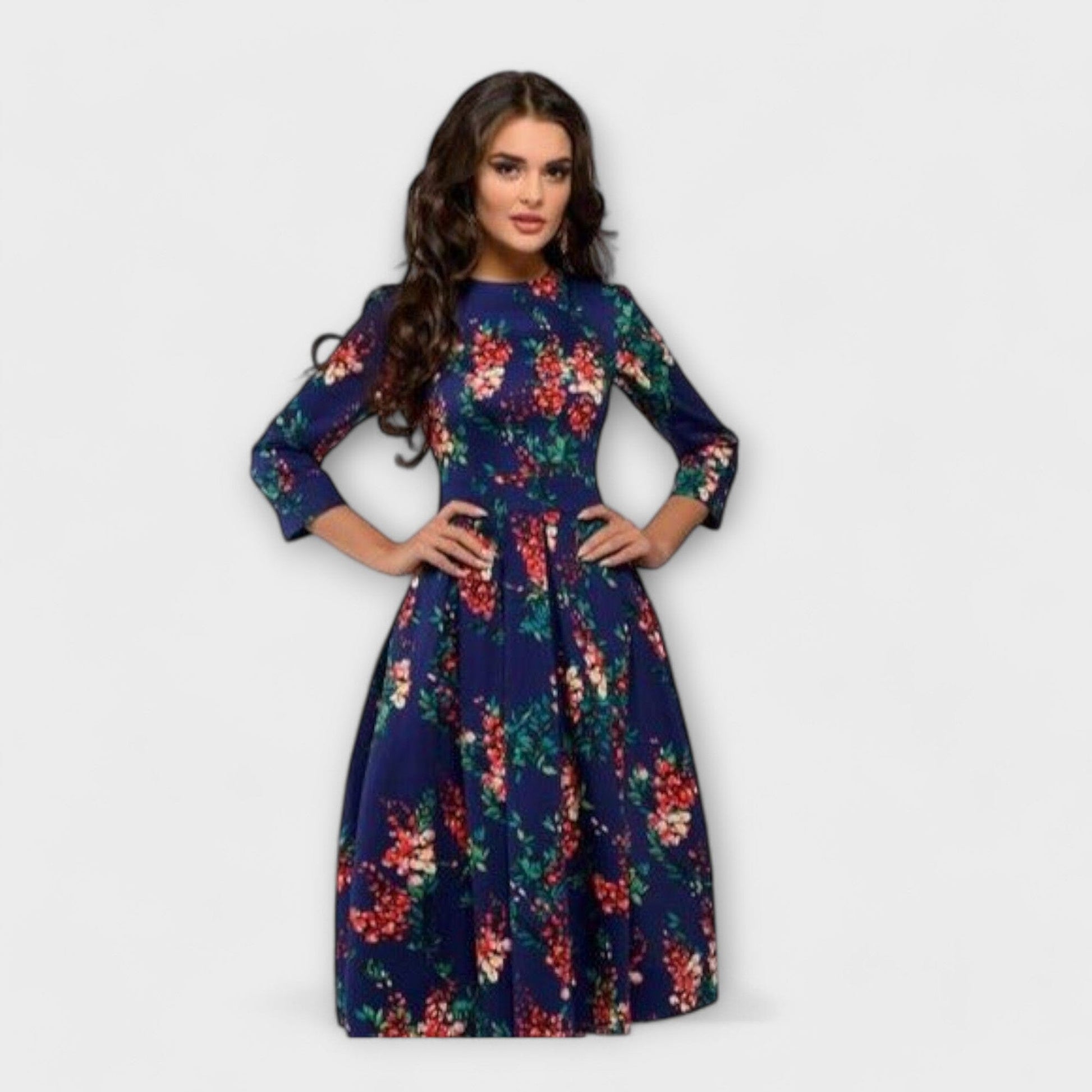 Retrozo – Elegante vestido de longitud a la rodilla Retrozo – Elegante vestido de longitud a la rodilla A minha loja Violett XS 